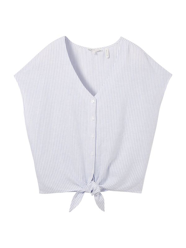 TOM TAILOR DENIM TOM TAILOR DENIM Bluza  svijetloplava / bijela