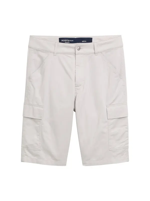 TOM TAILOR DENIM TOM TAILOR DENIM Cargo hlače  svijetlosiva / crna