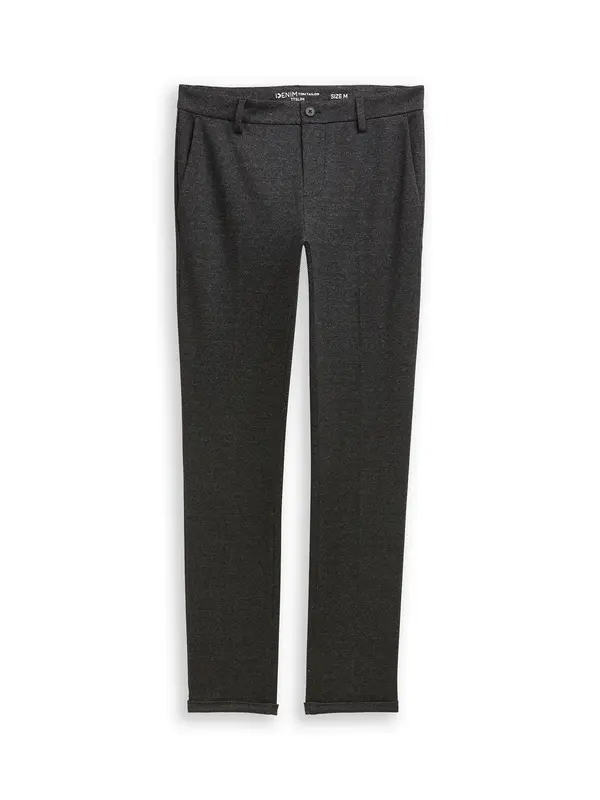 Tom Tailor TOM TAILOR DENIM Chino hlače  crna / bijela