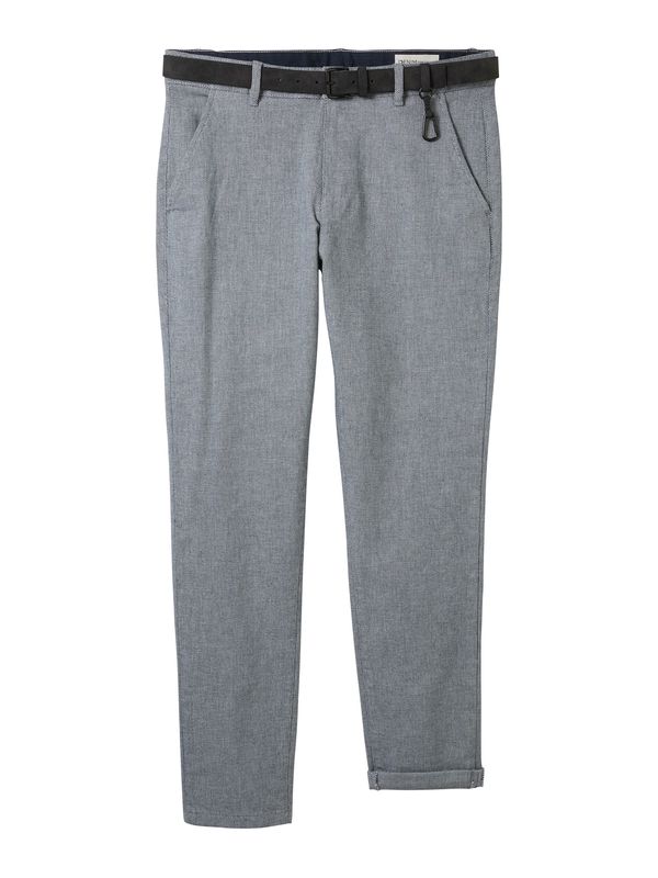 TOM TAILOR DENIM TOM TAILOR DENIM Chino hlače  mornarsko plava / bijela