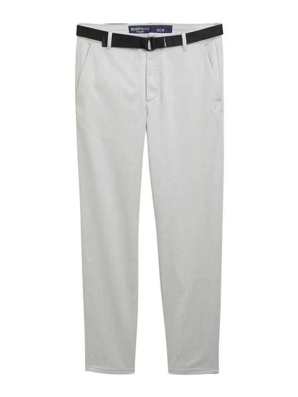 TOM TAILOR DENIM TOM TAILOR DENIM Chino hlače  svijetlosiva / tamo siva