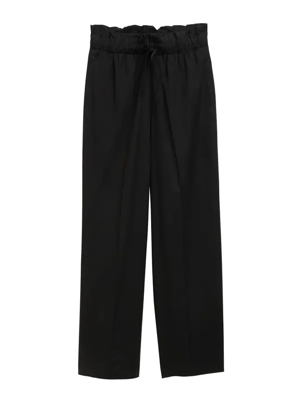 Tom Tailor TOM TAILOR DENIM Hlače s naborima  crna