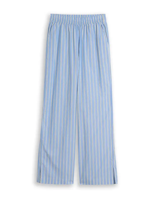 TOM TAILOR DENIM TOM TAILOR DENIM Hlače  svijetloplava / kraljevski zelena / bijela