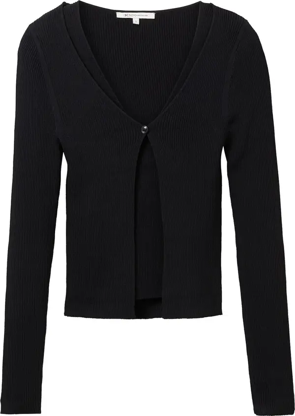Tom Tailor TOM TAILOR DENIM Kardigan  crna
