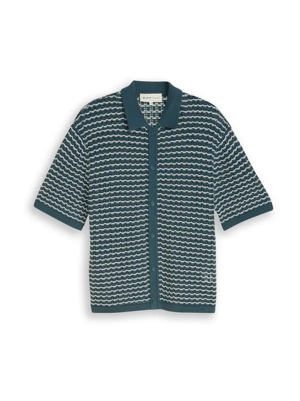 TOM TAILOR DENIM TOM TAILOR DENIM Kardigan  petrol / bijela