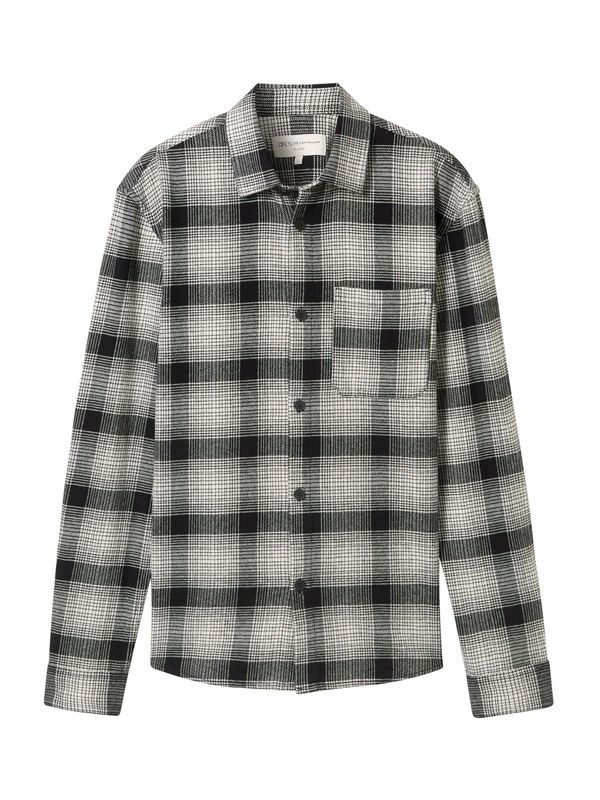 TOM TAILOR DENIM TOM TAILOR DENIM Košulja  crna / prljavo bijela