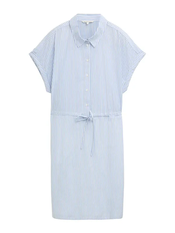 Tom Tailor TOM TAILOR DENIM Košulja haljina  svijetloplava / prljavo bijela