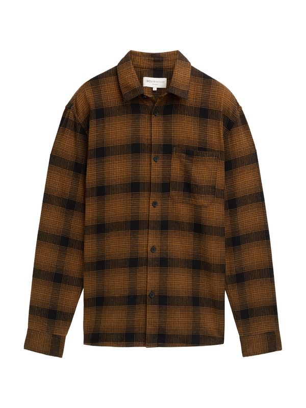 TOM TAILOR DENIM TOM TAILOR DENIM Košulja  konjak / crna