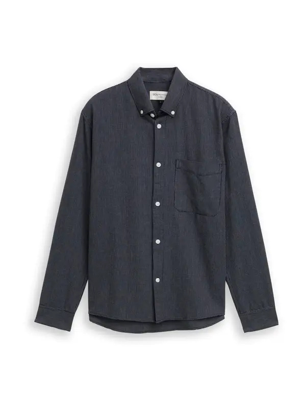 Tom Tailor TOM TAILOR DENIM Košulja  mornarsko plava / svijetlosiva