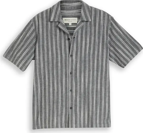 Tom Tailor TOM TAILOR DENIM Košulja  siva / svijetlosiva / crna melange