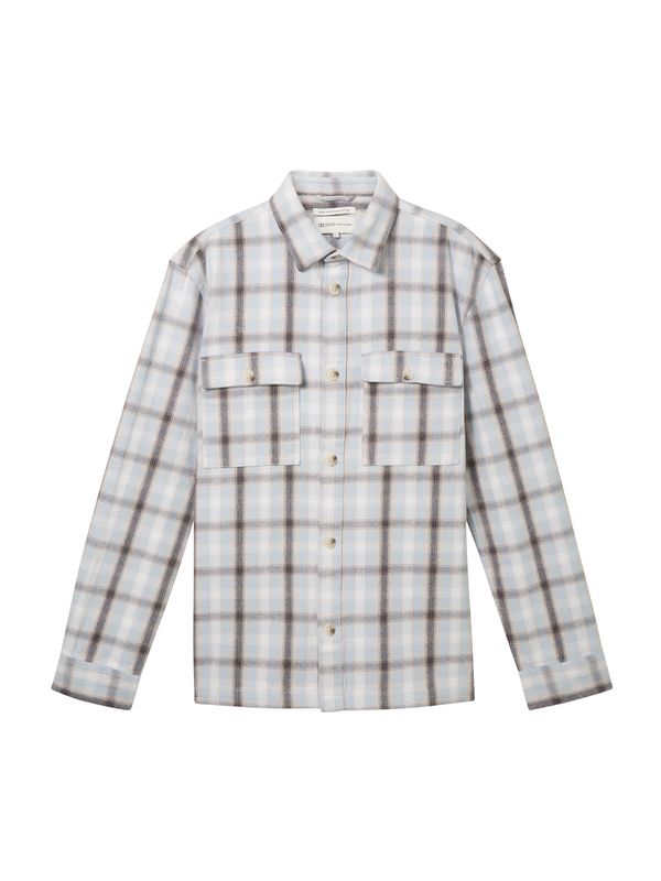 TOM TAILOR DENIM TOM TAILOR DENIM Košulja  svijetloplava / tamo siva / prljavo bijela