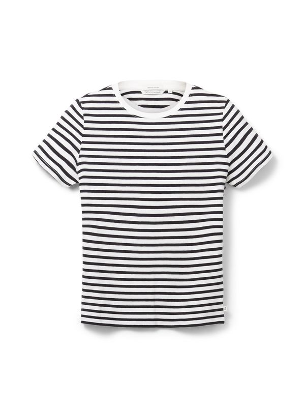Tom Tailor TOM TAILOR DENIM Majica  crna / bijela