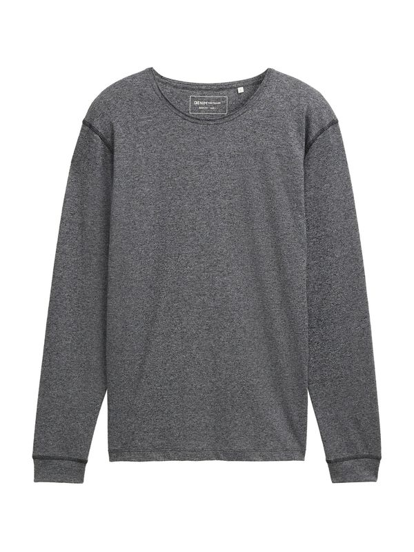 TOM TAILOR DENIM TOM TAILOR DENIM Majica  crna melange