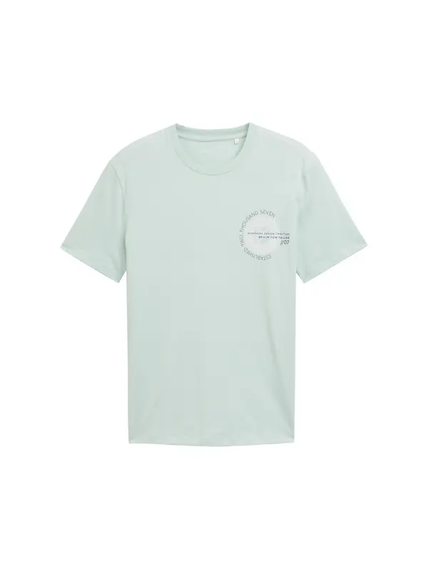 TOM TAILOR DENIM TOM TAILOR DENIM Majica  menta / crna