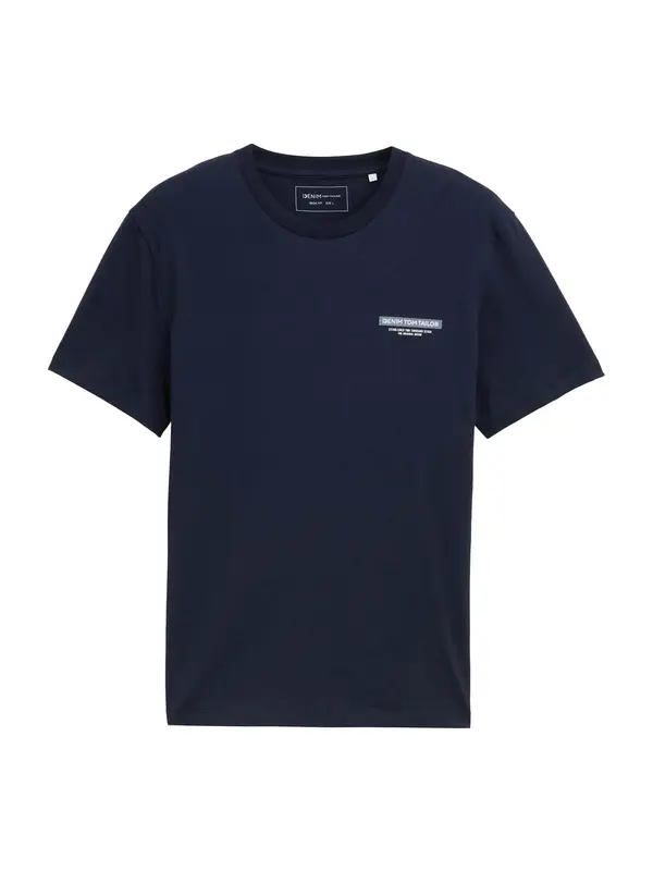 Tom Tailor TOM TAILOR DENIM Majica  noćno plava / prljavo bijela