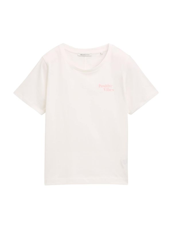 TOM TAILOR DENIM TOM TAILOR DENIM Majica  prljavo roza / prljavo bijela