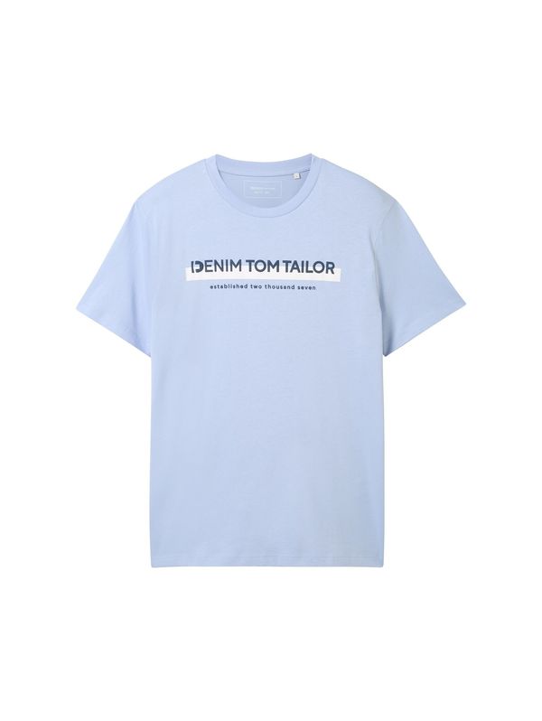 Tom Tailor TOM TAILOR DENIM Majica  svijetloplava / tamno plava / bijela