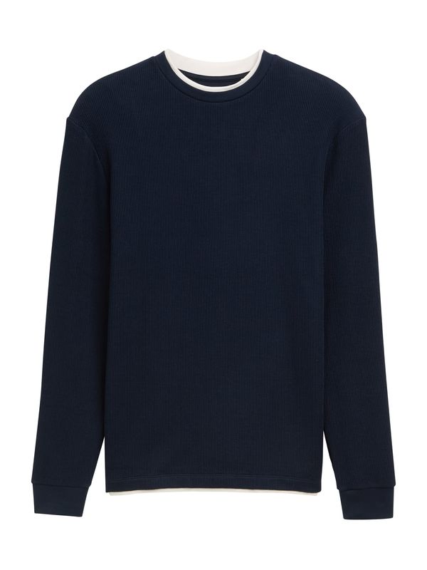 TOM TAILOR DENIM TOM TAILOR DENIM Majica  tamno plava / bijela