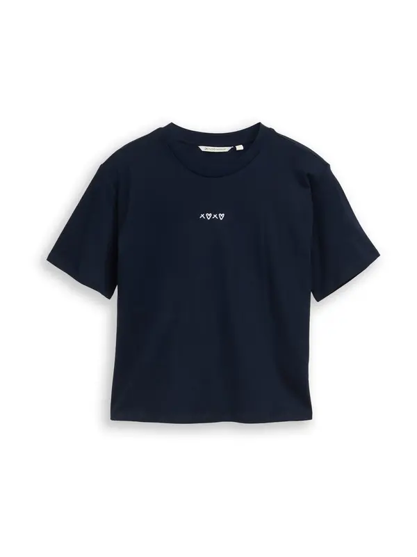 TOM TAILOR DENIM TOM TAILOR DENIM Majica  tamno plava / bijela