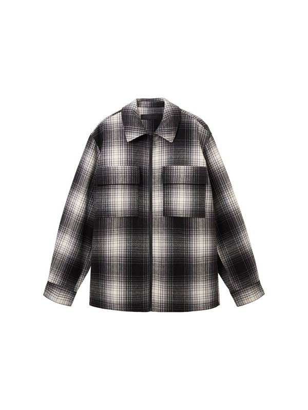 TOM TAILOR DENIM TOM TAILOR DENIM Prijelazna jakna  siva / crna / prljavo bijela