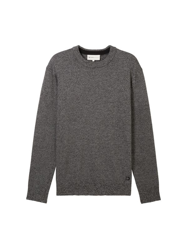TOM TAILOR DENIM TOM TAILOR DENIM Pulover  antracit siva / crna