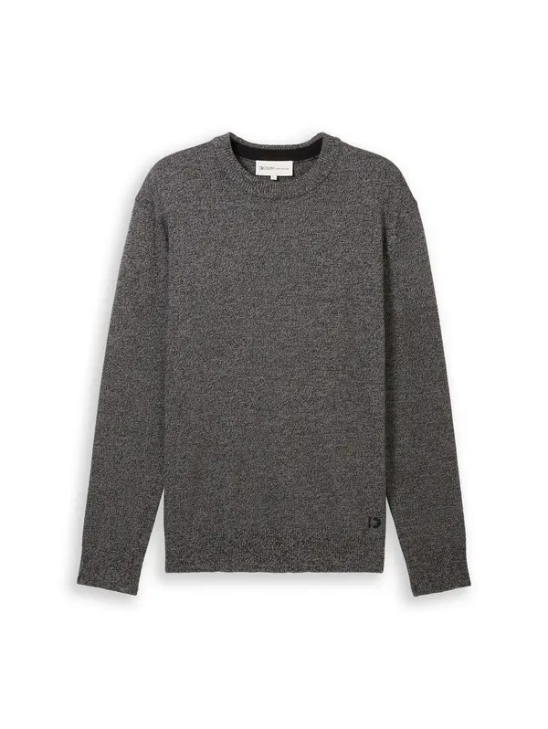 TOM TAILOR DENIM TOM TAILOR DENIM Pulover  antracit siva / crna