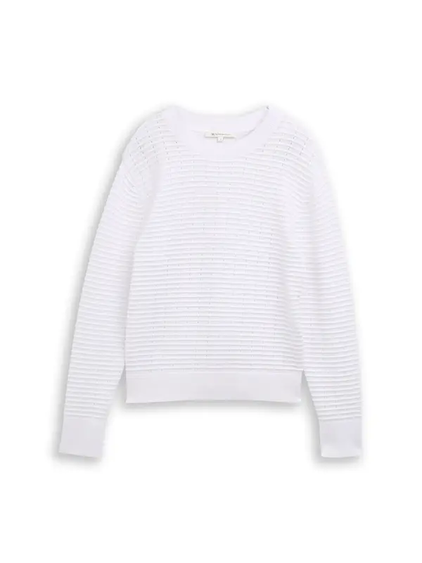 TOM TAILOR DENIM TOM TAILOR DENIM Pulover  bijela