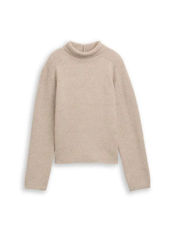 TOM TAILOR DENIM TOM TAILOR DENIM Pulover  boja devine dlake (camel)