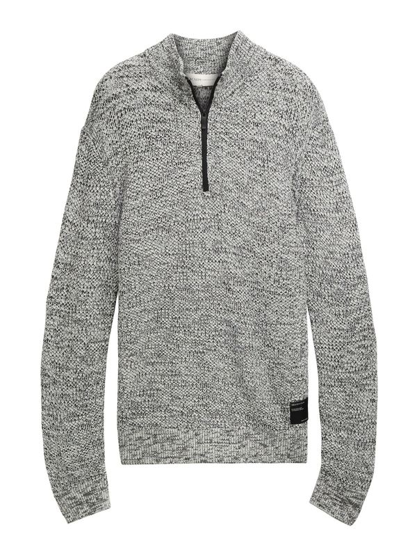 TOM TAILOR DENIM TOM TAILOR DENIM Pulover  crna / bijela
