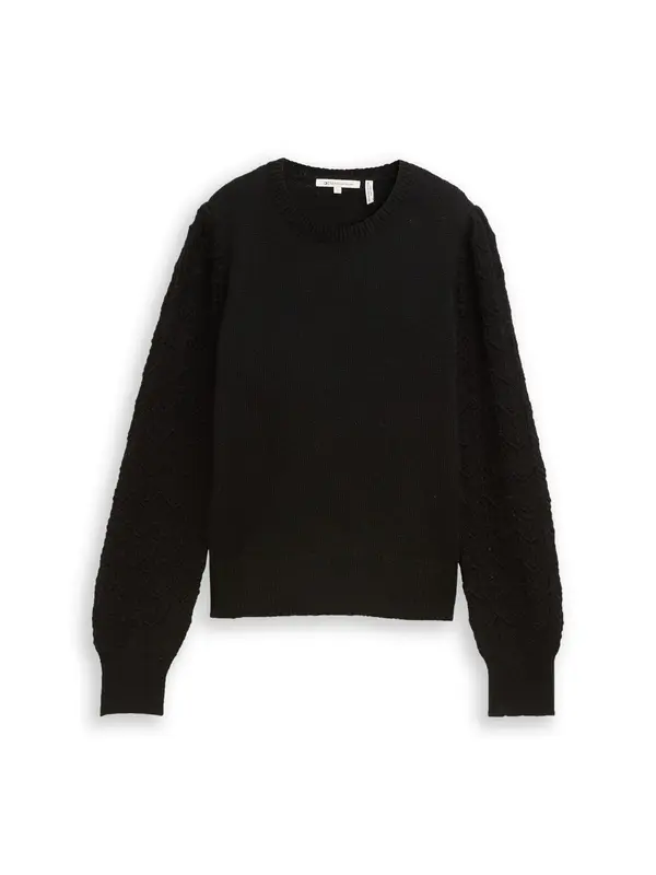 Tom Tailor TOM TAILOR DENIM Pulover  crna