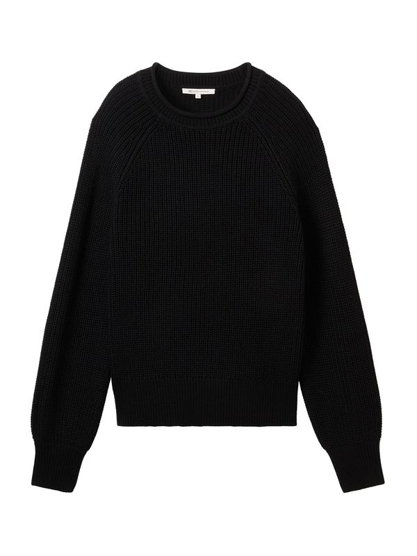 TOM TAILOR DENIM TOM TAILOR DENIM Pulover  crna