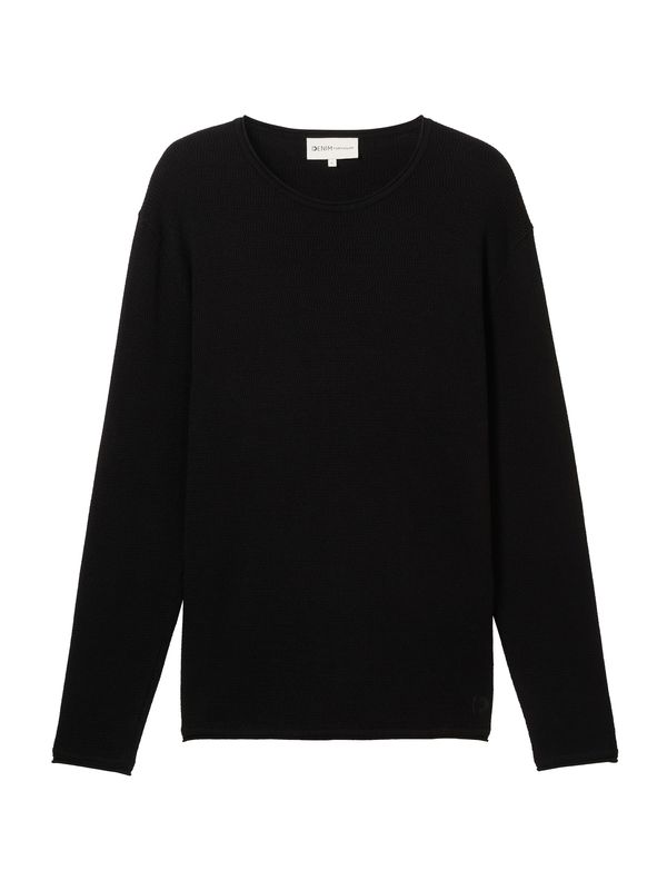 TOM TAILOR DENIM TOM TAILOR DENIM Pulover  crna