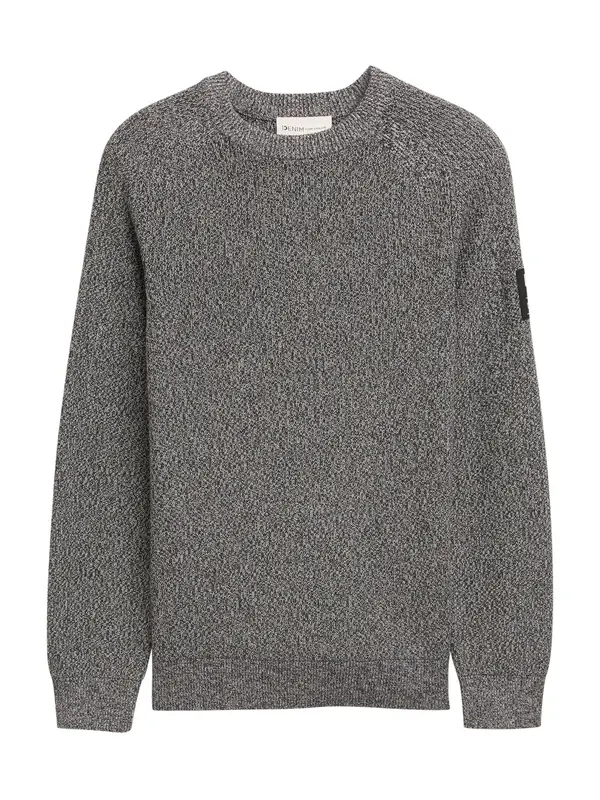 TOM TAILOR DENIM TOM TAILOR DENIM Pulover  crna melange