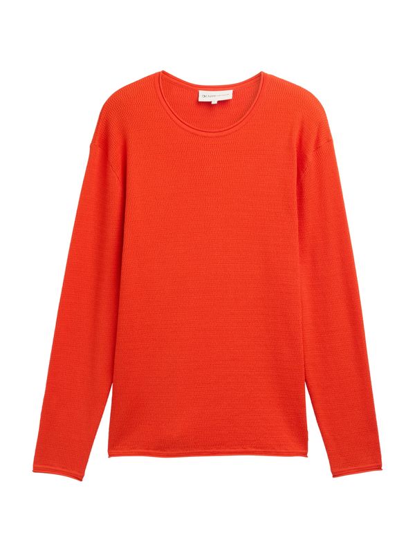 TOM TAILOR DENIM TOM TAILOR DENIM Pulover  tamno narančasta