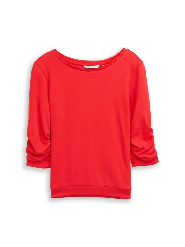 Tom Tailor TOM TAILOR DENIM Sweater majica  crvena