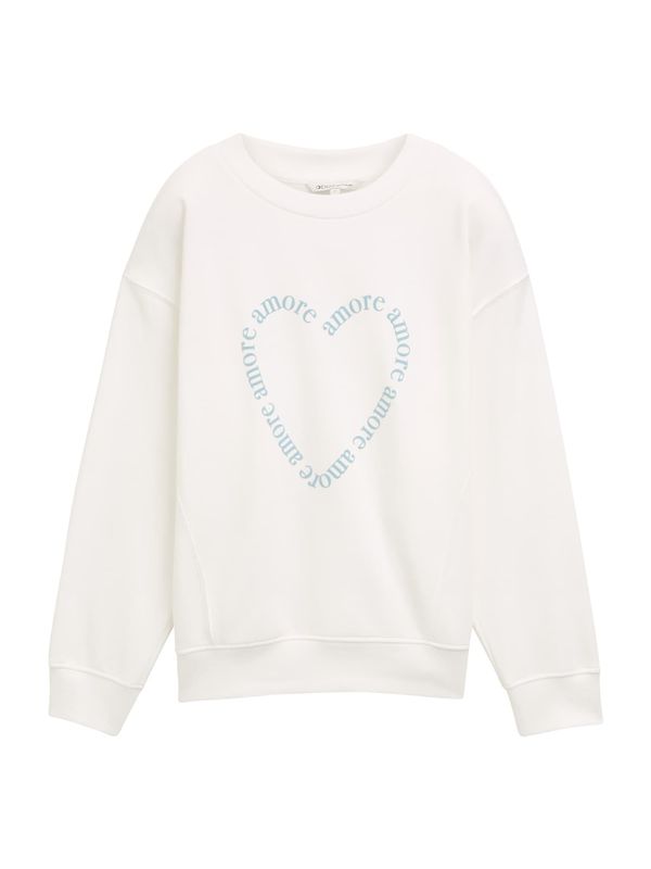 TOM TAILOR DENIM TOM TAILOR DENIM Sweater majica  golublje plava / bijela
