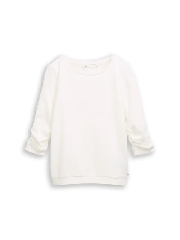 Tom Tailor TOM TAILOR DENIM Sweater majica  prljavo bijela