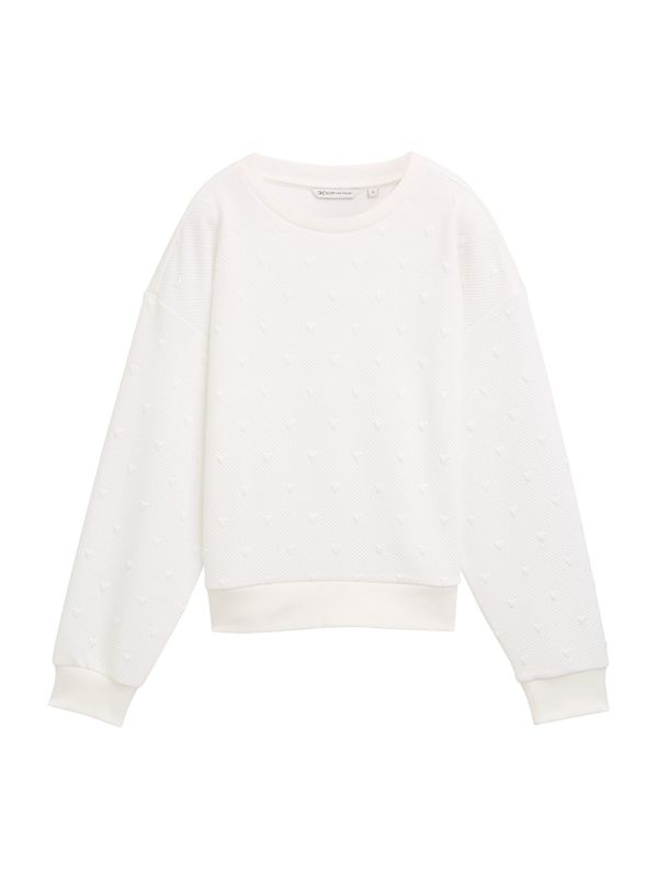 TOM TAILOR DENIM TOM TAILOR DENIM Sweater majica  prljavo bijela