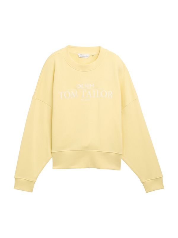 TOM TAILOR DENIM TOM TAILOR DENIM Sweater majica  svijetložuta