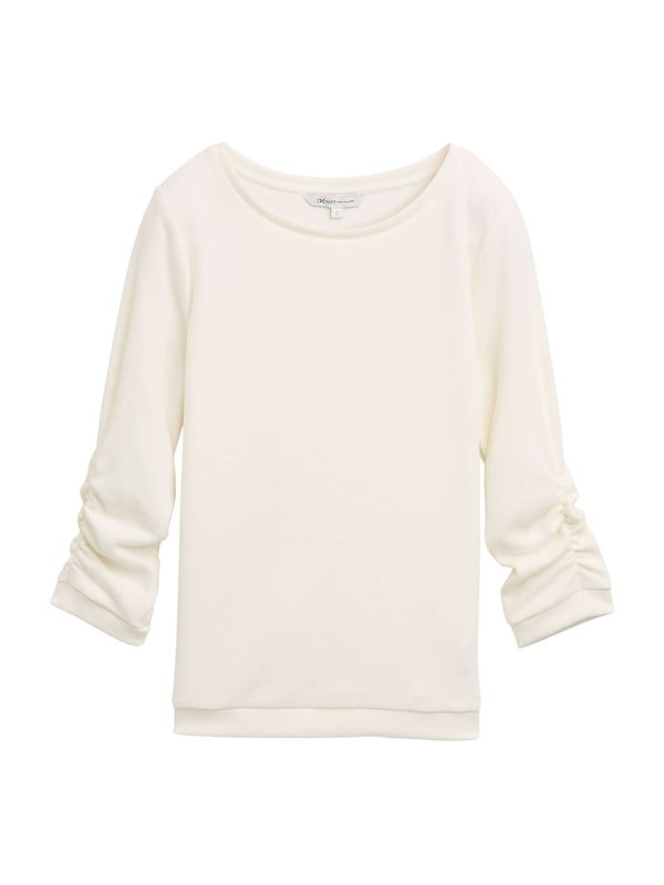 TOM TAILOR DENIM TOM TAILOR DENIM Sweater majica  vuneno bijela