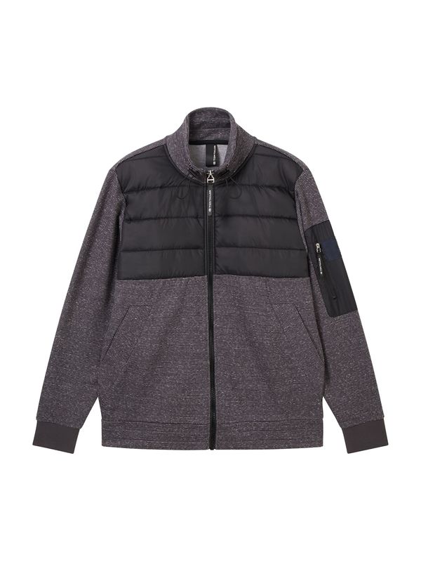 TOM TAILOR TOM TAILOR Gornji dio trenirke  bazalt siva / crna