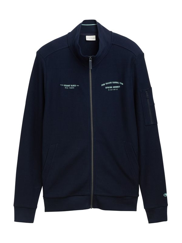 TOM TAILOR TOM TAILOR Gornji dio trenirke  tamno plava / menta