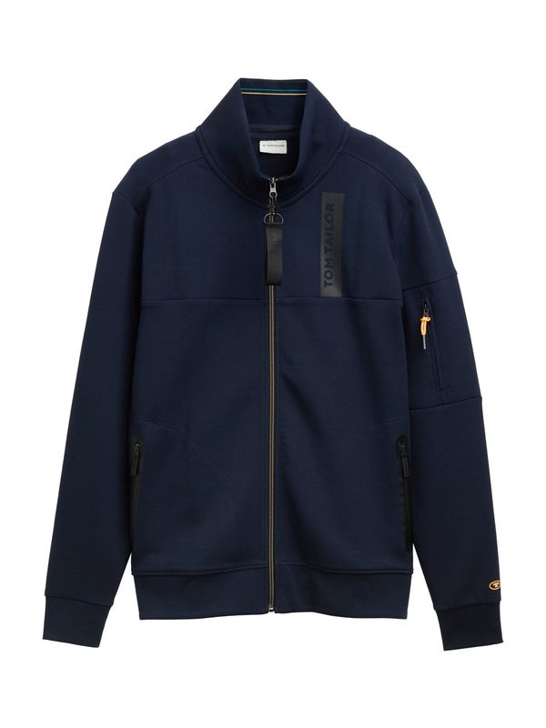 TOM TAILOR TOM TAILOR Gornji dio trenirke  tamno plava / siva