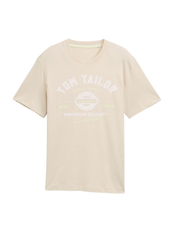 TOM TAILOR TOM TAILOR Majica  bež / žuta / bijela