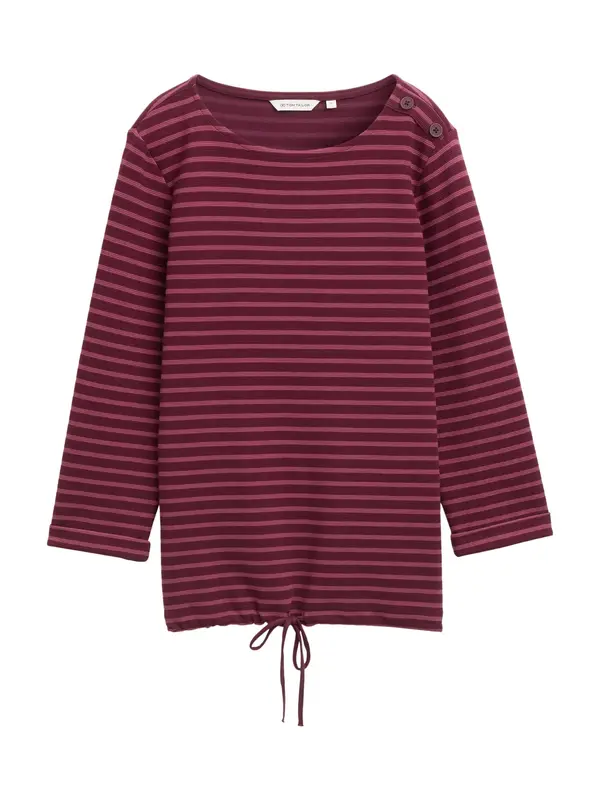 Tom Tailor TOM TAILOR Majica  burgund / pastelno crvena