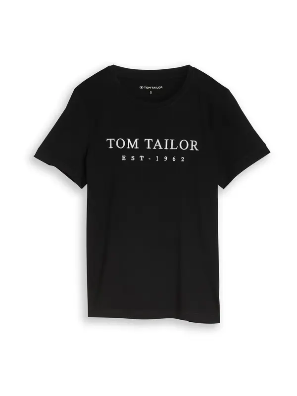 TOM TAILOR TOM TAILOR Majica  crna / bijela