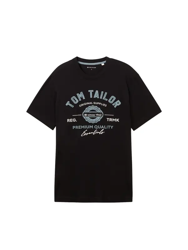 TOM TAILOR TOM TAILOR Majica  golublje plava / crna / bijela