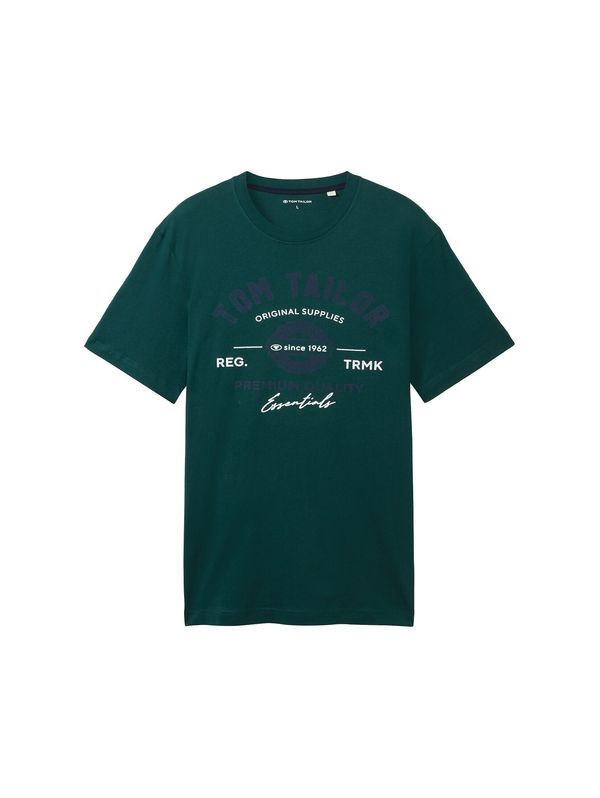 TOM TAILOR TOM TAILOR Majica  indigo / tamno zelena / bijela