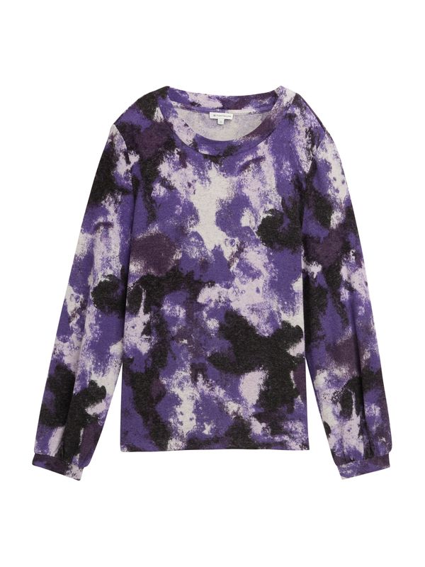 TOM TAILOR TOM TAILOR Majica  ljubičasta / ljubičasto plava / crna / bijela