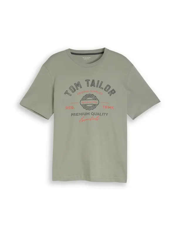 Tom Tailor TOM TAILOR Majica  maslinasta / narančasta / crna
